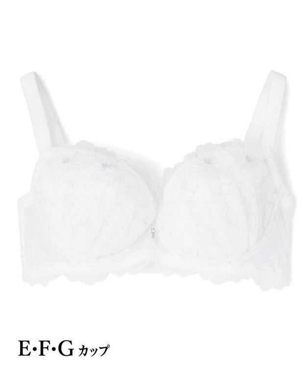 San-ai Resort（三愛水着楽園） 【SALE】エレガントコレクション【2505】単品ブラEFGカップ ホワイト