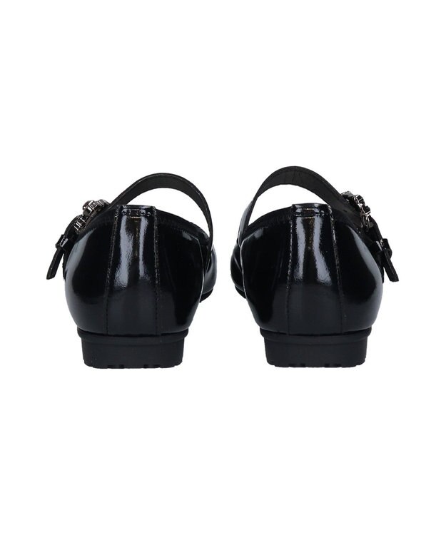 Bridget Birkin ＜3E＞【Bridget Birkin Walk】ビジューメリージェーンパンプス ブラックエナメル