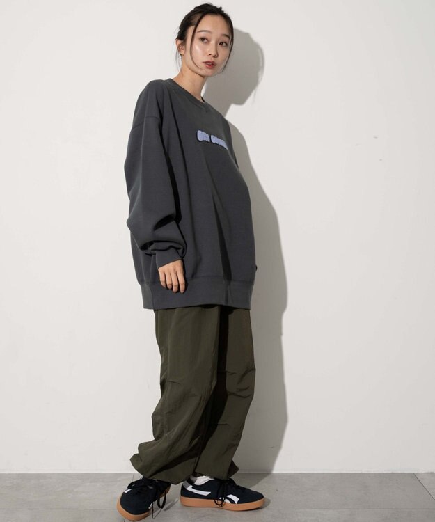 WEGO 【ユニセックス着用ITEM/MLサイズ展開/裏起毛】別注BENDAVISプランプロゴプルオーバー スミクロ