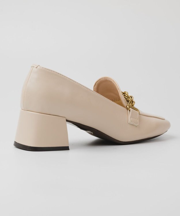 BONTRE 【PRECIEUX JOUET/プレシュウジュエ】マルチチェーンスクエアローファー エクリュ