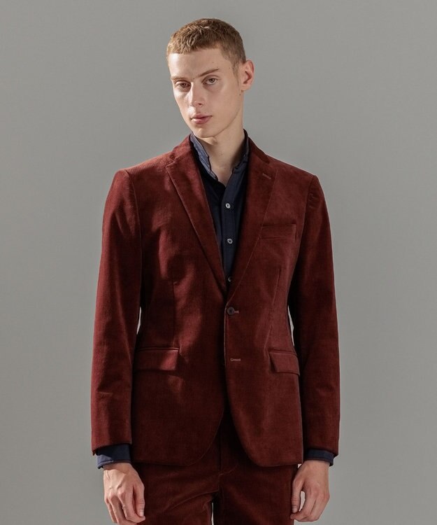 JOSEPH HOMME ディープコーデュロイストレッチ　ジャケット ワイン系