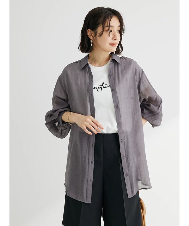 Green Parks ・Ｐｅｔｉｔ　Ｆｌｅｕｒ　ロゴ刺繍Ｔシャツ Off White