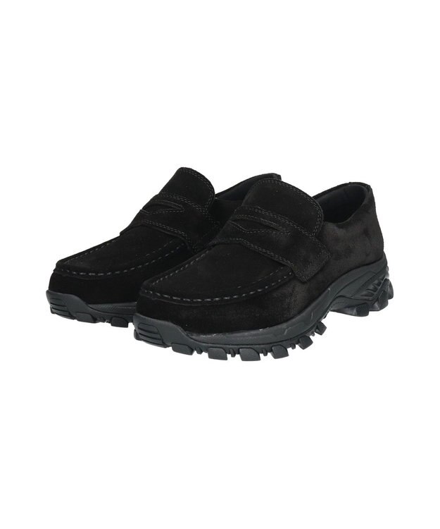 Bridget Birkin 【VINCULUM】防滑スニーカーローファー ブラックスウェード