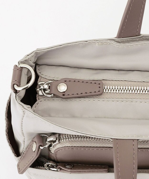 Y'SACCS ポリエステルツイル 2WAYトートバッグ グレージュ