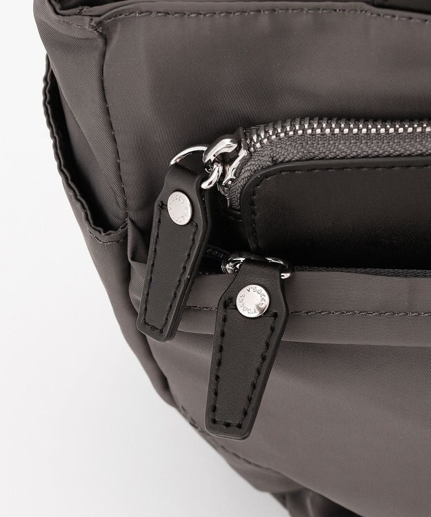 Y'SACCS ポリエステルツイル 2WAYトートバッグ ダークグレー