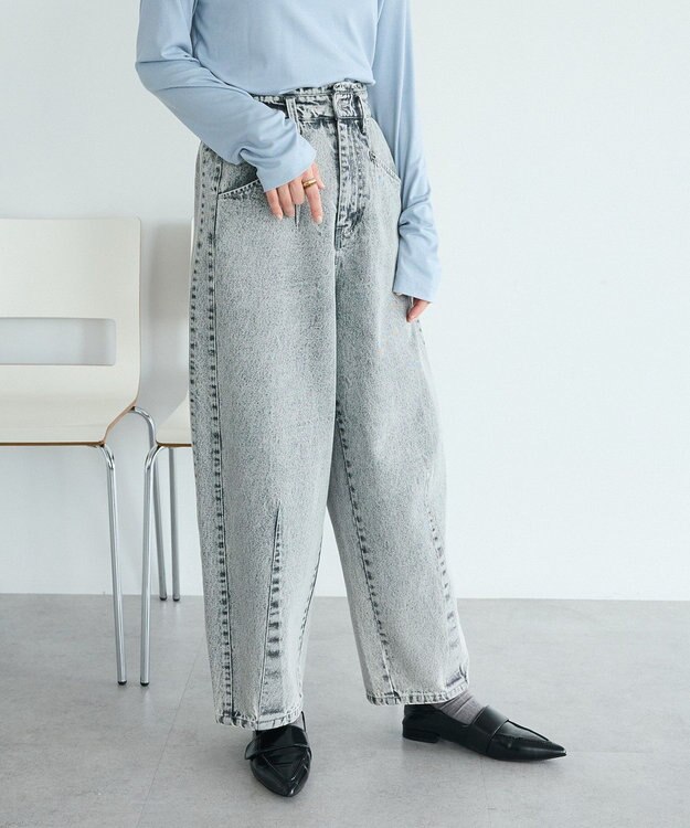 CRAFT STANDARD BOUTIQUE カーブデニムパンツ Light Gray