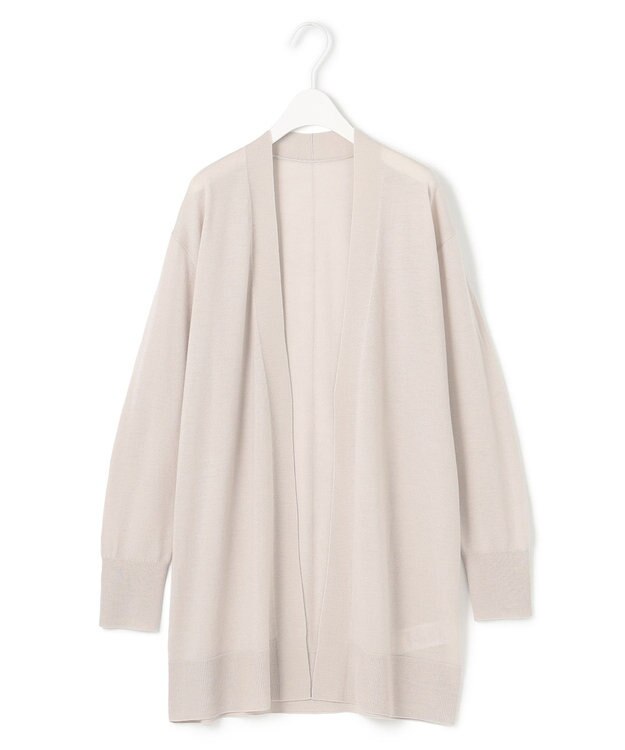 ICB 【洗える】コンパクトウール カーディガン トープ系