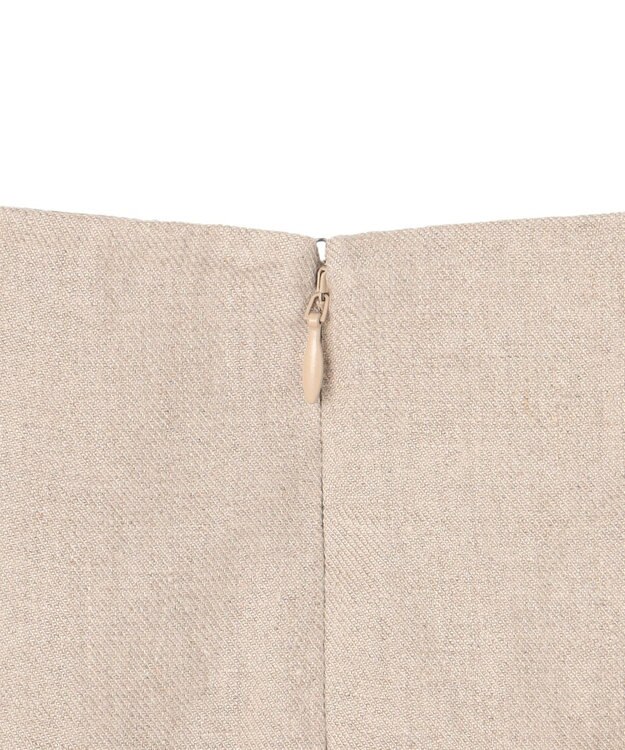 BEIGE， CHESTNUT / デザインスカート Flax