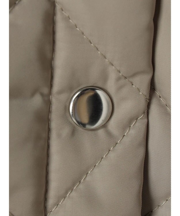 Green Parks 撥水加工　中綿キルトミドル丈コート Light Beige