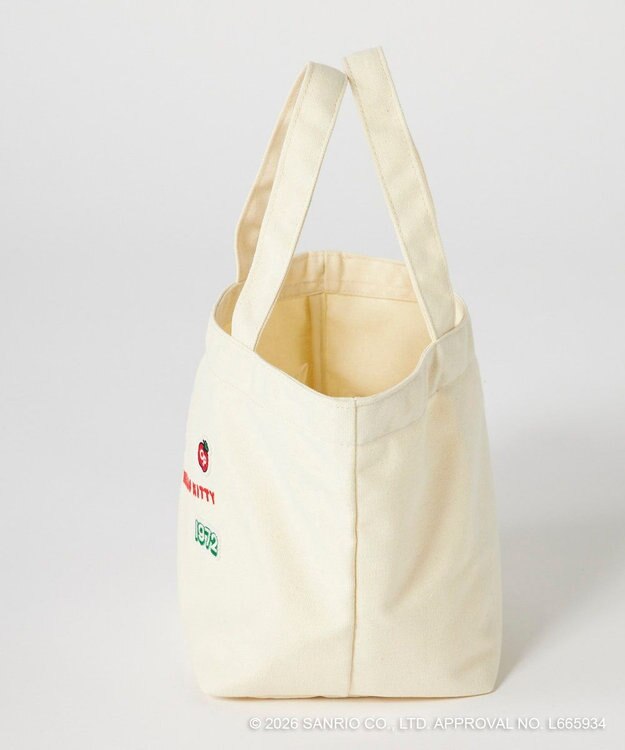 OP／FILA 【Ocean Pacific×ハローキティ】キャンバスミニトートバッグ アイボリー