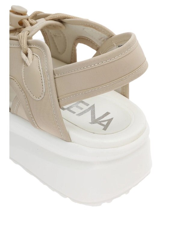 Green Parks ・ＬＥＮＡ　メッシュ厚底サンダル Beige