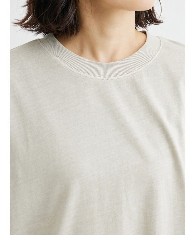 Green Parks ピグメントドッキングチュニック Light Beige