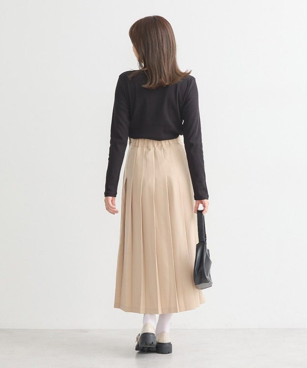 earth music&ecology 切替ギャザーコンパクトカットプルオーバー Black