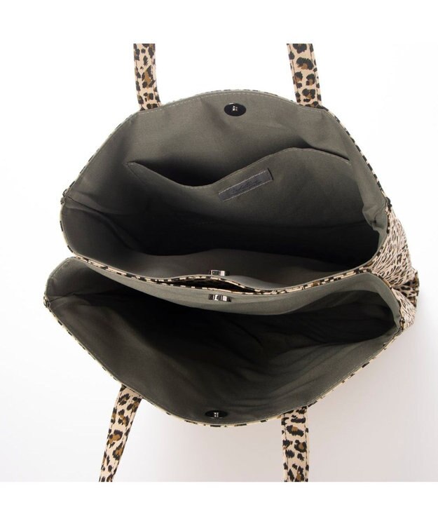 UNBILLION カシュカシュ cachecache / 柄プリント3パーテーショントートバッグ レオ