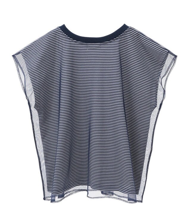 Green Parks ｍｉｆｆｙ／チュールドッキングプリントＴシャツ Border