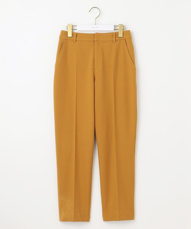 ANY SIS 【保温効果/ストレッチ】シリーズ累計13万枚突破！ビューティサーモ テーパードパンツ マスタード