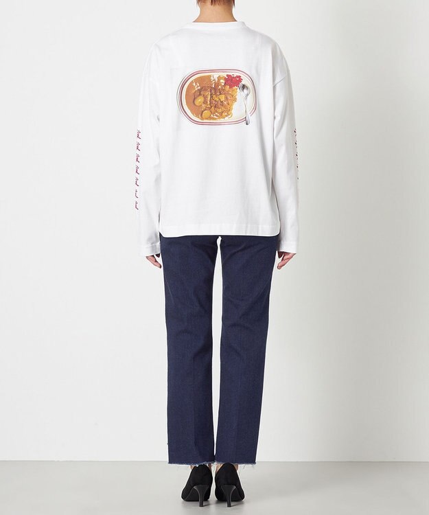 NAVE タブチ×NAVE プリント長袖Tシャツ ホワイト系