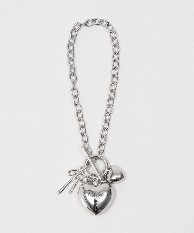 WEGO Lハートモチーフチャームブレス 柄1