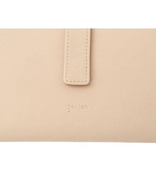 genten ピア 長財布 エクリュ