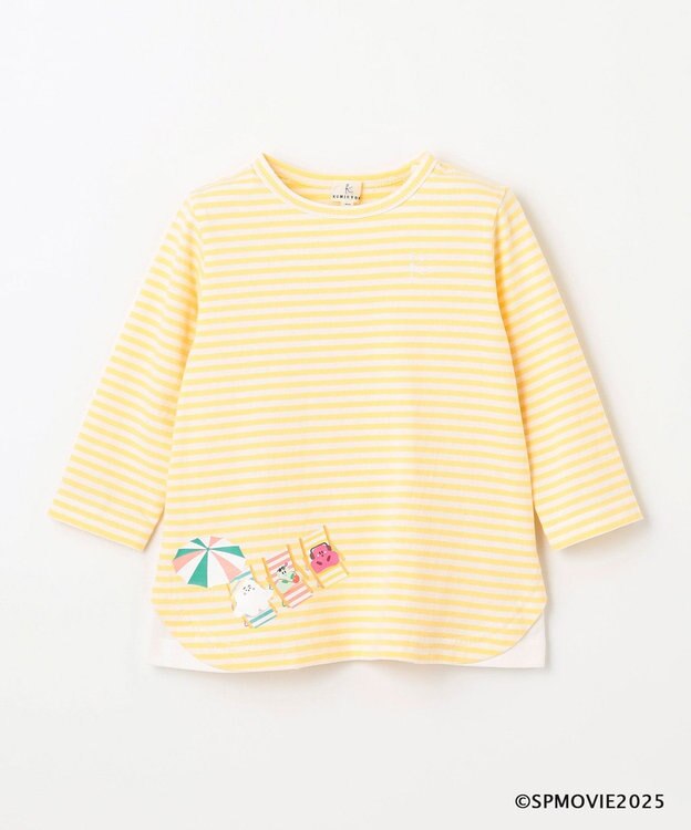 組曲 KIDS 【80-100㎝】シナぷしゅトロピカルボーダー Tシャツ イエロー