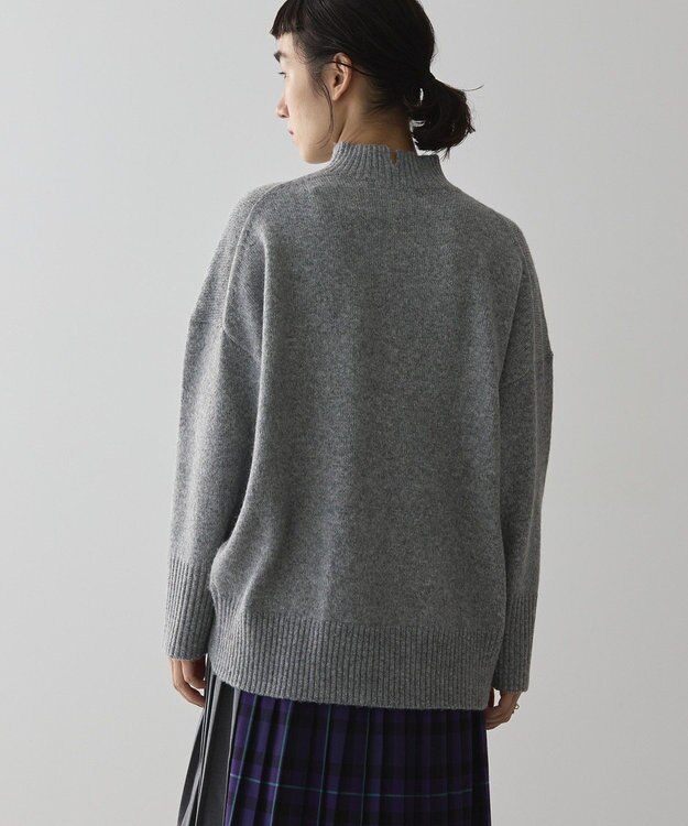 AMERICAN HOLIC モックネックコクーンニットプルオーバー Gray Mixture