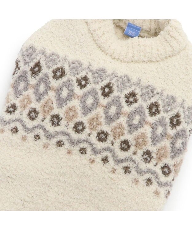 PET PARADISE ペットパラダイス ニット ノルディク柄  《ホワイト》 小型犬 ホワイト