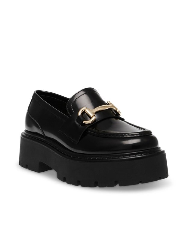 STEVE MADDEN OCCUPY 厚底ビットローファー ブラック