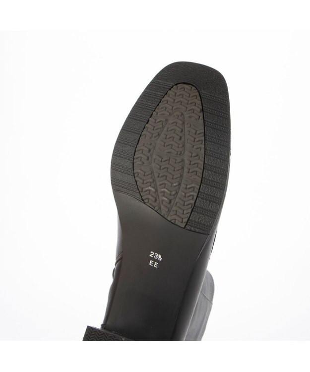 ing <ing>スクエアトゥローファーブーツ ダークブラウン