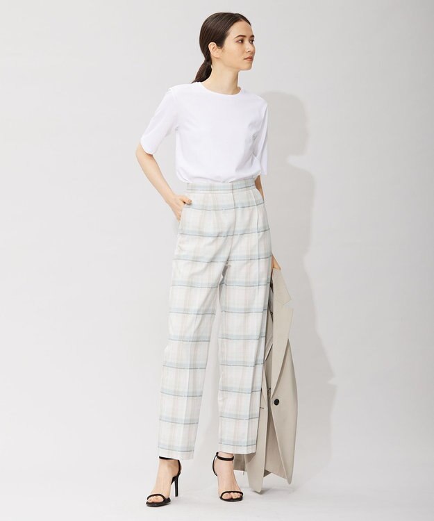 ICB L 【洗える】 ベーシック Tシャツ オフホワイト系