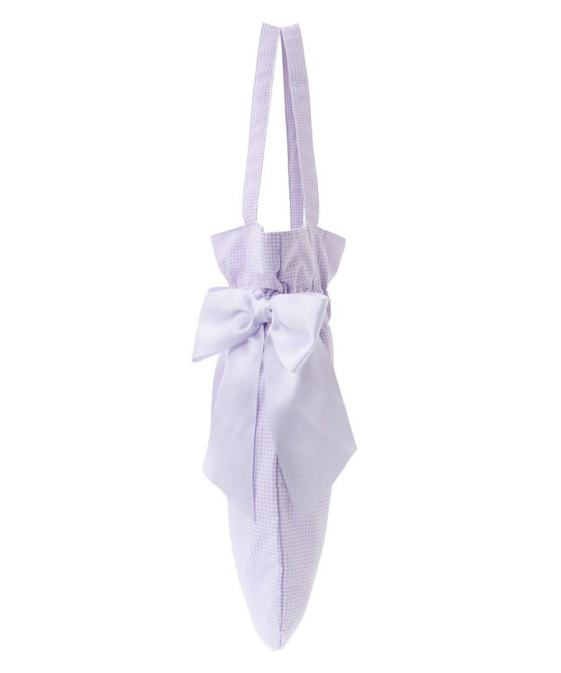 Maison de FLEUR ギンガムチェックダブルリボントートバッグ Lavender