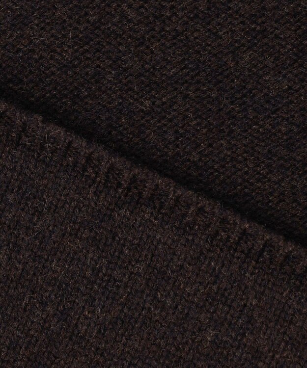 23区 【R(アール)】カシミヤブレンド ニットアウター ダークブラウン系