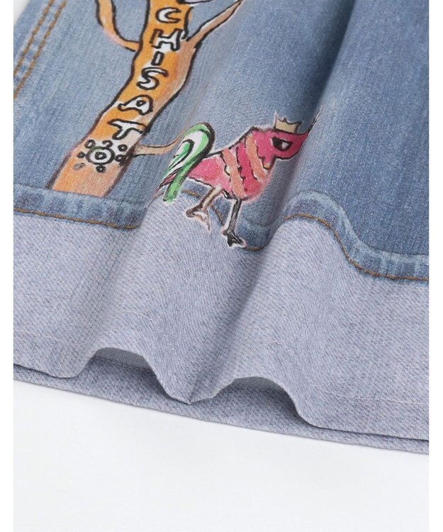 tsumori chisato SLEEP ツモリチサト ボトムス 綿100%(本体) 楊柳素材 8分丈 レディース UOT215 /ワコール ブルー