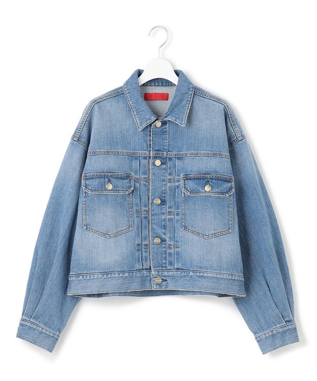 23区 L 【Oggi3月号掲載/RED CARD TOKYO×23区】ショート丈 デニム ジャケット ライトブルー系