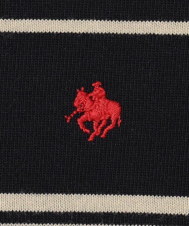 ANY 【POLO BCS別注】マルチカラー短丈ポロシャツ ブラックボーダー