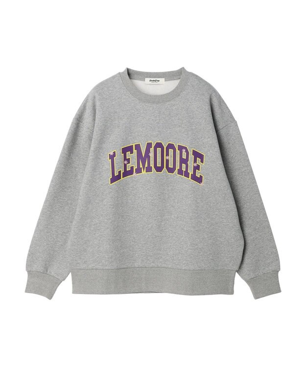 Green Parks ・Ｄｏｕｂｌｅ　Ｆｌａｇｓ　ロゴｐｔ＆刺繍スウェット Gray Mixture