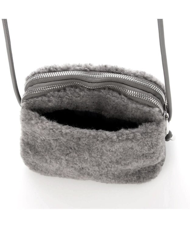 UNBILLION カシュカシュ cachecache / フェイクボアミニショルダー GY