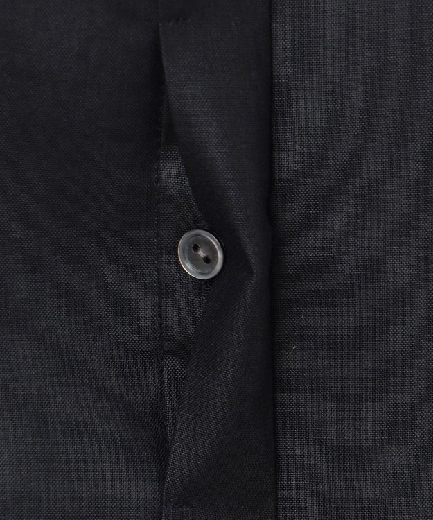 23区 S 【接触冷感/洗える】シアーフィルム ブラウス ブラック系