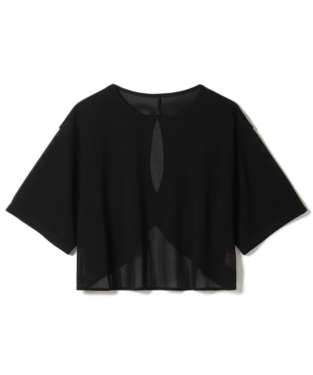 Chacott Chacott BALANCE シアーリブバックシャンTシャツ ブラック