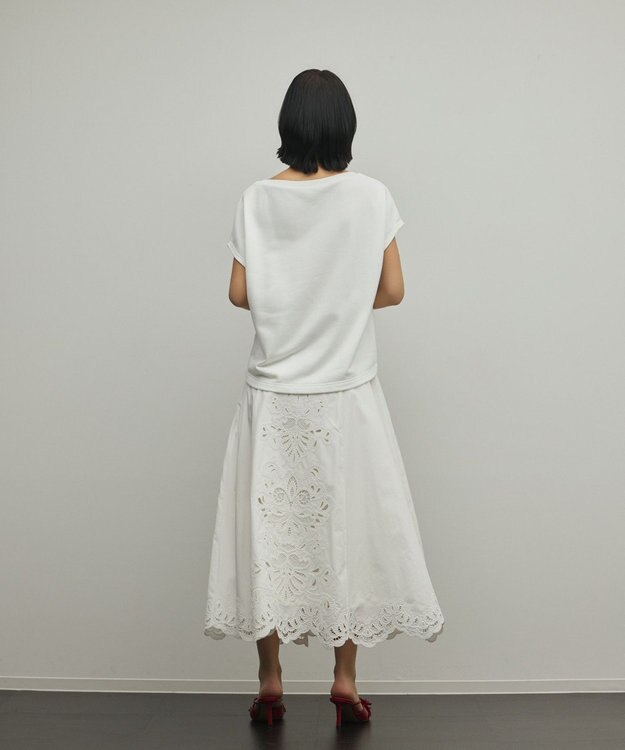 GRACE CONTINENTAL ルーズロゴTシャツ ホワイト