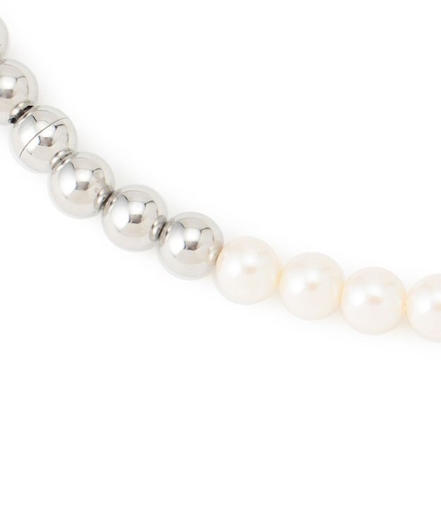 23区 【APPLAUDIR】パール＆ボールミックス ネックレス シルバー系