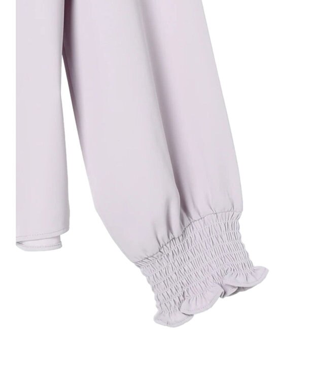 earth music&ecology シャーリングブラウス Light Pink