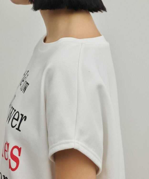 GRACE CONTINENTAL ルーズロゴTシャツ ホワイト