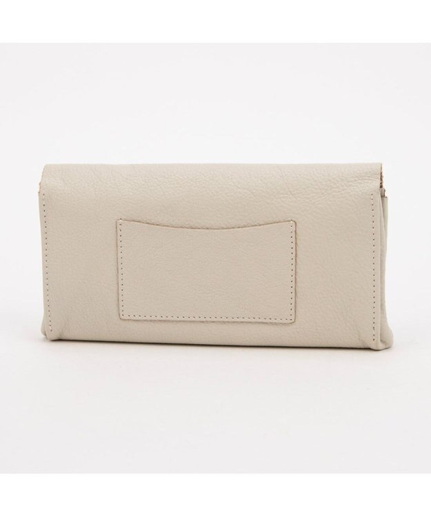 UNBILLION アトランタ ATLANTA / 牛革かぶせ長財布 アイボリー