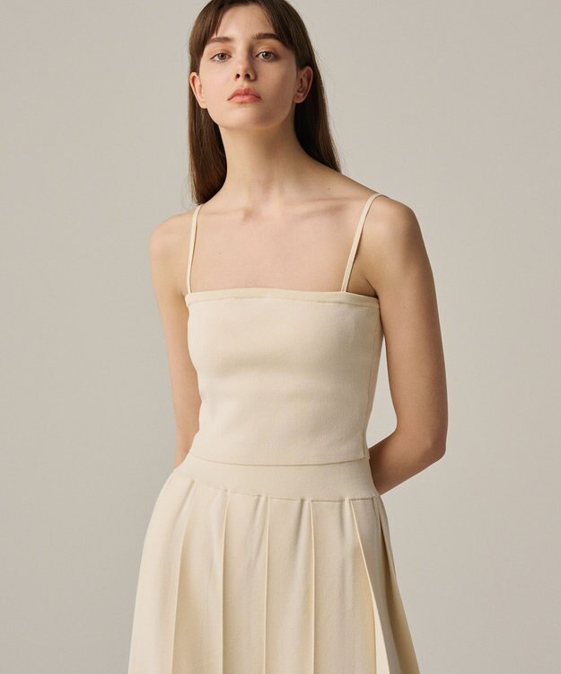 uncrave 【手洗い可】ドライタッチ ニット カップ付き バンドゥ（uncrave WHITE） エクリュ