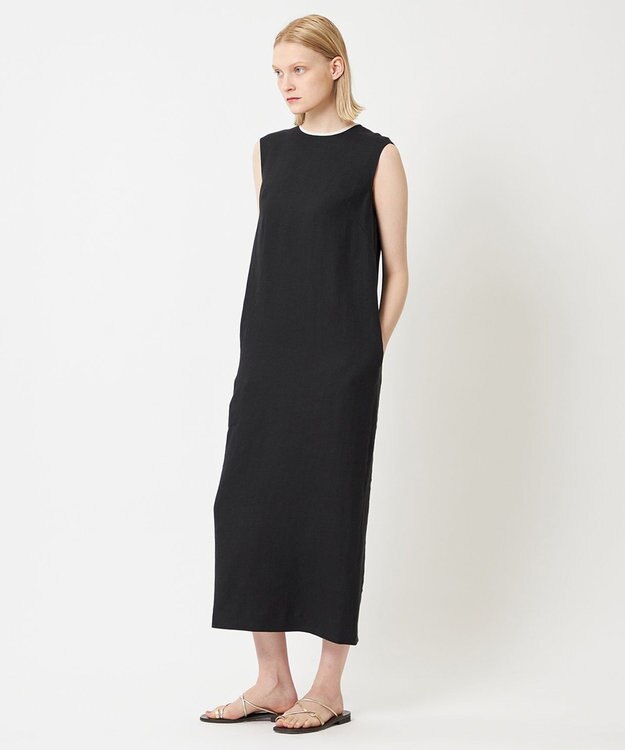 BEIGE， CHESTNUT / Iラインドレス Black