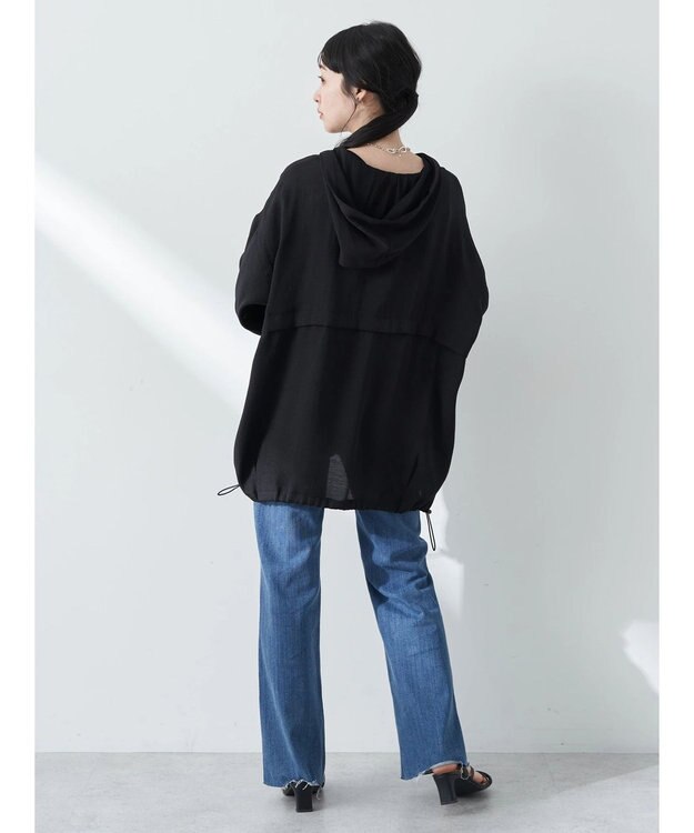 earth music&ecology シアーアノラック Black