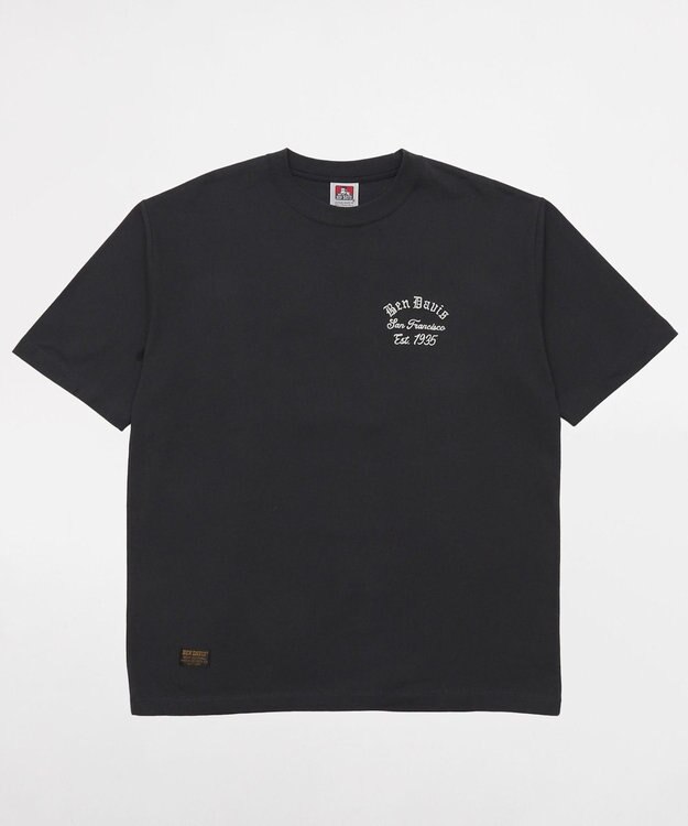 WEGO LOWRDE　EMB　TEE ブラック中濃色