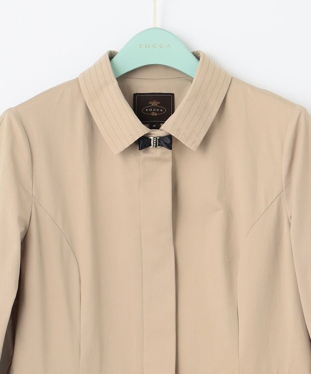 TOCCA 【洗える】TORCH 襟付きコート ベージュ系