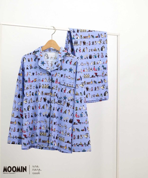 une nana cool 【ムーミン】【綿100%】 MOOMIN * une nana cool  開襟パジャマ SX