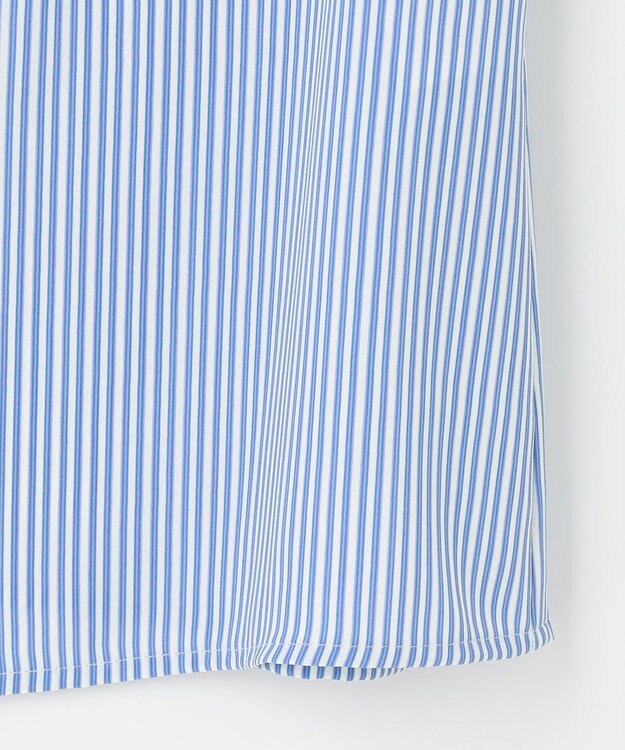 組曲 【WEB限定】ライトデシン フリル襟ブラウス ブルーストライプ系5